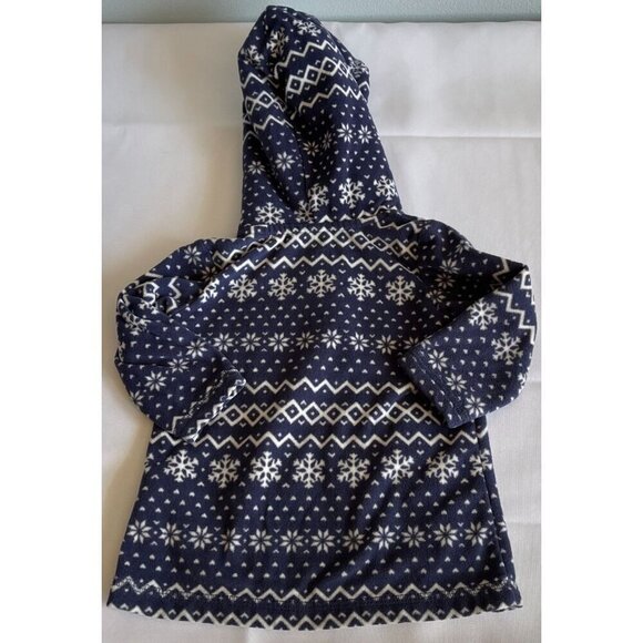 Lot of 2 Carter's Girls Fleece Pullover, Zip Up Hooded Sweatshirt Size 9 Months - Picture 3 of 15